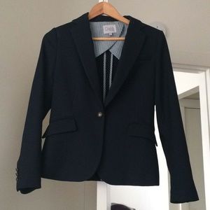 Dalia navy woven blazer small.